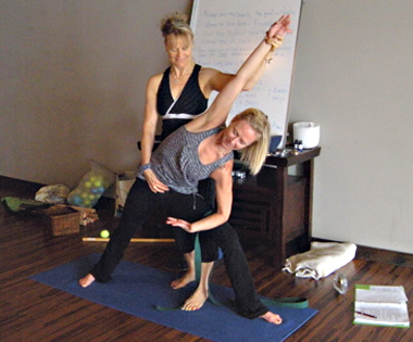 Jenny Otto private yoga therapy lesson