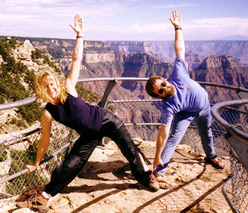 Jenny Otto in Grand Canyon Arizona in Utthita Trikonasana / Triangle Pose