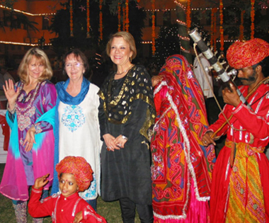 Jenny Otto in India Diwali 2005