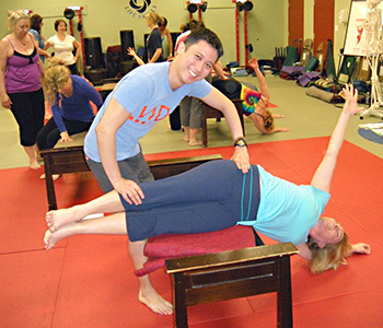 Jenny Otto yoga therapy workshop with Richard Jaucian